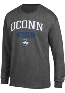 Champion UConn Huskies Charcoal Pill Alumni Jersey Long Sleeve T Shirt