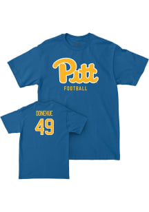 Charlie Donehue Pitt Panthers Blue NIL Script Short Sleeve Player T Shirt