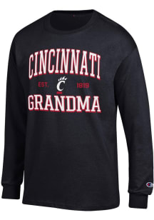 Champion Cincinnati Bearcats Black Est. Date Grandma Jersey Long Sleeve T Shirt