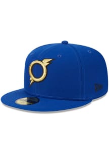 New Era Omaha Storm Chasers Mens Royal Blue 2026 MiLB AC 59FIFTY Fitted Hat