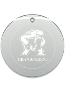 Maryland Terrapins Grandparent Round Ornament - White