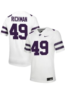 Maguire Richman  Nike K-State Wildcats White Football NIL Game Football Jersey