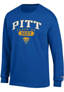 Champion Pitt Panthers Blue Class of 2027 Jersey Long Sleeve T Shirt
