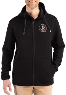 Cutter and Buck Florida State Seminoles Mens Black Epic Comfort Full Zip Light Weight Jacket