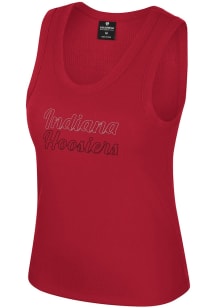 Colosseum Indiana Hoosiers Womens Crimson Thropp Tank Top