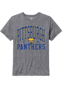 Pitt Panthers Grey All American Oversized Number One Short Sleeve T Shirt