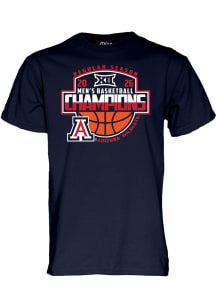 Blue 84 Arizona Wildcats Navy Blue 2026 Big 12 Men's Basketball Regular Season Champions Short Sle..