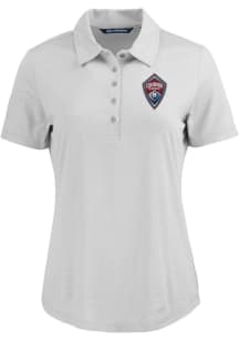 Cutter and Buck Colorado Rapids Womens Grey Coastline Eco Short Sleeve Polo Shirt