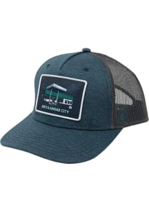 Joes BBQ 5 Panel Trucker Adjustable Hat - Navy Blue