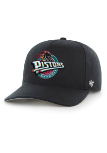 47 Detroit Pistons Hardwood Classic Hitch Adjustable Hat - Black
