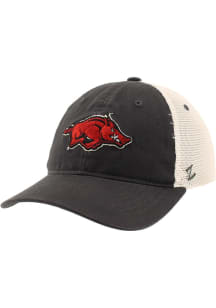 Zephyr Arkansas Razorbacks University Meshback Adjustable Hat - Dark Grey