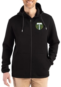 Cutter and Buck Portland Timbers Mens Black Epic Comfort Full Zip Light Weight Jacket