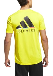 Adidas Columbus Crew Yellow Jersey Hook Short Sleeve T Shirt