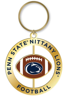 Penn State Nittany Lions Football Spinner Keychain - Navy Blue