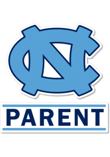 North Carolina Tar Heels 3 Inch Parent Auto Decal - Light Blue