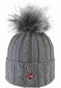 LogoFit Wisconsin Badgers Grey Alps Womens Knit Hat