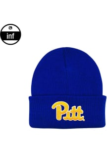 LogoFit Pitt Panthers INF Northpole Cuffed Baby Knit Hat - Blue