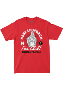 Keri Leimbach Nebraska Cornhuskers Youth Red Fan Club Tee Fashion Player Tee