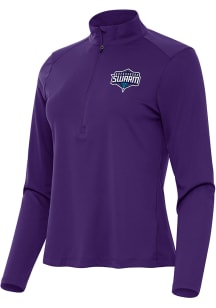 Antigua Greensboro Swarm Womens Purple Tribute Qtr Zip Pullover