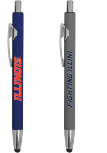 Illinois Fighting Illini 2 Pack Pen - Navy Blue