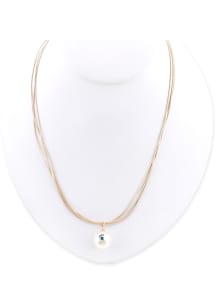 Michigan State Spartans Pearl Logo Necklace