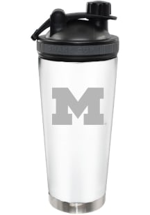 Michigan Wolverines 24oz Stainless Steel Bottle - White