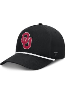 Oklahoma Sooners Undertone Tonal Rope Adjustable Hat - Black