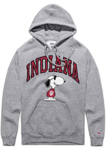 Indiana Hoosiers Mens Grey Peanuts Joe College Long Sleeve Hoodie