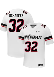 Landen Schaefer  Nike Cincinnati Bearcats White Football NIL Name And Number Football Jersey