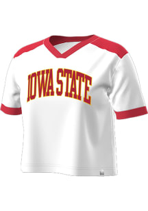 Champion Iowa State Cyclones Womens White Jersey Short Sleeve T-Shirt