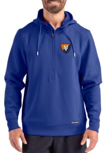 Cutter and Buck Illinois Fighting Illini Mens Blue Vault Roam Hood