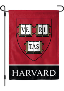 Harvard Crimson 13x18 Veritas Shield Garden Flag - Crimson