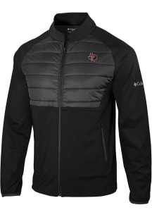 Columbia Texas Tech Red Raiders Mens Black Heat Seal In the Element Medium Weight Jacket