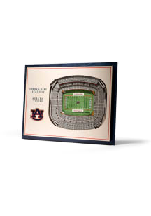 Auburn Tigers 5-Layer 3D Stadium View Wall Art - Tan