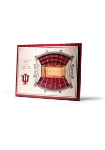 Indiana Hoosiers 5-Layer 3D Stadium View Wall Art - Tan