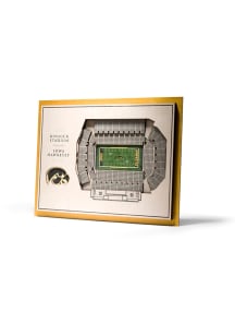 Iowa Hawkeyes 5-Layer 3D Stadium View Wall Art - Tan
