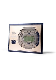 Penn State Nittany Lions 5-Layer 3D Stadium View Wall Art - Tan