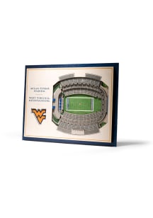 West Virginia Mountaineers 5-Layer 3D Stadium View Wall Art - Tan