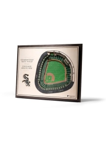 Chicago White Sox 5-Layer 3D Stadium View Wall Art - Tan