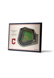 Cleveland Guardians 5-Layer 3D Stadium View Wall Art - Tan