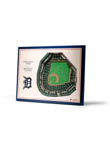 Detroit Tigers 5-Layer 3D Stadium View Wall Art - Tan