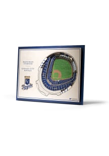 Kansas City Royals 5-Layer 3D Stadium View Wall Art - Tan