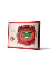 Kansas City Chiefs 5-Layer 3D Stadium View Wall Art - Tan