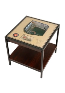 Chicago Cubs 25-Layer Lighted Stadium View Brown End Table