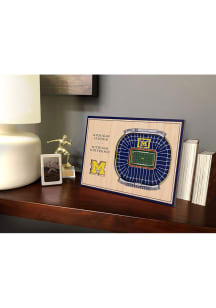 Michigan Wolverines 3D Desktop Stadium View Blue Desk Accessory