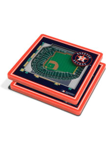 Houston Astros 3D Stadium View Coaster - Navy Blue