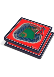 Los Angeles Angels 3D Stadium View Coaster - Red