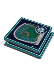 Seattle Mariners 3D Stadium View Coaster - Navy Blue