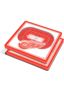 Detroit Red Wings 3D Stadium View Coaster - White