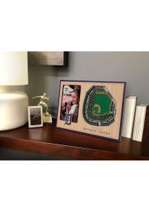 Detroit Tigers Stadium View 4x6 Picture Frame - Brown